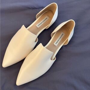 Saks Fifth Avenue Cream Women's Flats